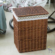Dirty clothes basket dirty clothes storage basket rattan dirty clothes basket household clothes bucket laundry basket clothing toy frame weaving