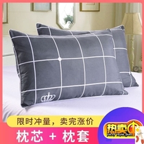 A pair of adult sleeping pillows Single neck pillow Student dormitory pillow core Simple headrest supplies Soft neck cone