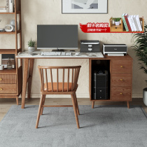 Rock board desk chair set with drawer high school children writing desk corner computer desk solid wood double desk