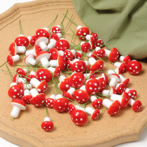 Simulation foam small mushroom diy handmade wreath material accessories Christmas decoration shooting props plant bonsai