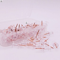 Shake the same rose gold I-shaped nail transparent pushpin cork board press nail message board nail 100 pieces box