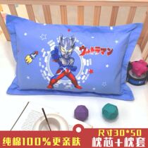 Childrens pillow core cotton pillowcase washable 3-6 years old kindergarten cotton Primary School students cartoon pillow