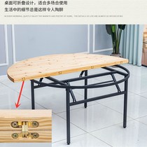 Solid Wood Hotel Big Round Table 15 People Hotel Banquet Cedar Wood Round Table Home 12 People Restaurant Dining Table Folded Round