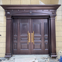 Zinc alloy villa gate double open door rural self-built house door home country entrance door security door