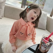1 childrens clothing girl 2020 new spring shirt childrens foreign style baby spring and autumn shirt long sleeve Korean top