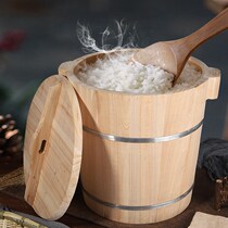 Fragrant fir steamed rice wooden barrel commercial large size positive Rice glutinous rice Rette restaurant rice ball sushi steamed bucket set artifact