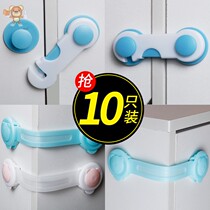 Simple lock door lock Sliding door free hole balcony bathroom push-pull free hole snap pull doorman lock holder z