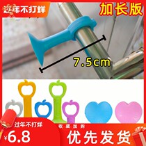 Door suction silicone anti-crash home creative suction wall lengthened push bomb free of punch and crash nets red no toilet door to keep hands