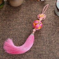 Hydrangea Guangxi Zhuang Jingxi Old State original design handmade national crafts car pendant pendant