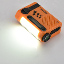 LED lighting Solar hand-held power generation Mobile phone charging treasure Weather pre-radio