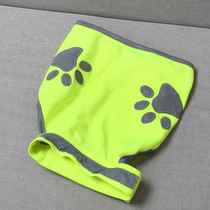 New dog clothes pet vest fluorescent green reflective dog claw golden hair labulado husky safe dog clothing