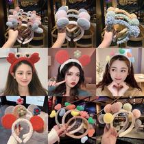 Hair band female simple and cute hair band Korean cartoon headband net red hair band hair band pressure hair non-slip hair band