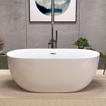 Acrylic household small apartment bathtub thermostatic thin edge bathtub independent removable seamless integrated Noble bathtub
