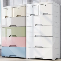 Baby children plastic drawer type storage cabinet simple multi-layer household storage baby wardrobe cabinet