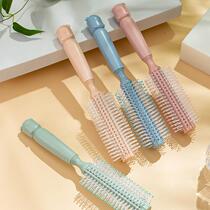 Soft cute piggy curly hair comb Inner Button Cylinder Roll Comb Blow Hair Styling Roll Comb Straight Hair Long Hair Long Hair Long Hair