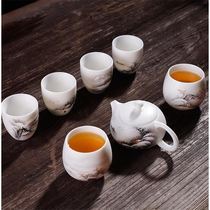 Master Zeng Xian Gong De-chemical white porcelain tea cup hand-painted Cup Master Cup single cup large single Cup smelling Cup