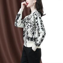 Sweater Knitting Womens Spring 2021 New Long Sleeve Cardigan Jacket Korean Temperament Goddess Thin Age Blouse
