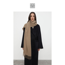 Lady Toteme Mixed Beige Classic Wool Scarves