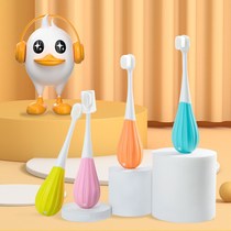  Childrens ten thousand bristles toothbrush 2-3-5 years old baby training brushing fine and soft baby teeth Tooth cleaning 2 packs Family pack