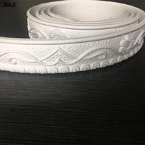 European PVC carving can be customized to do home background white decoration flower PVC plastic flower material