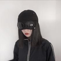 Pilot glasses hat street fashion women net red hip-hop sunscreen baseball cap ins small crowd fashion brand duck tongue men's cap