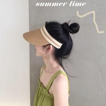 UV sun hat women summer sun hat Joker fashion net red empty hat straw hat no top sun hat
