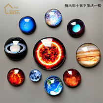 Eight planets solar system refrigerator stickers creative cartoon Starry Sky universe Earth NASA astronomical teaching aids tile customization