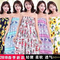Beauty salon New Pattern cotton sexy bath dress summer thin cotton bathrobe bathrobe sweat steamed guest suit