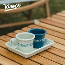 Outdoor cups camping coffee cups water cups camping small high-value enamel cups thickened picnic supplies wide mouth
