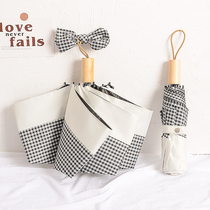 Fa-style retro-quins wind sun umbrella ultra-strong sun protection anti-ultraviolet female folding and rain-proof splicing abstinence