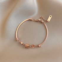 Small waist bracelet girls summer simple ins niche design Japanese light luxury bracelet Sterling silver hypoallergenic does not fade