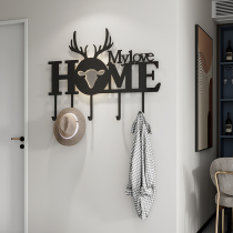 Punch-free entrance wall decoration hook bedroom door hood hook creative personality wall hanging hook light luxury