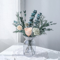 Dried flower bouquet permanent flower natural air-dried real flower diy material luxury high-grade living room furnishings decorative ornaments ins