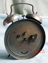 (Horseshoe)Republic of China period big double bell mechanical brand alarm clock antique