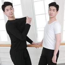 Dance clothes practice clothes boys round neck long sleeve boy shape Chinese modern classical modal Shirt pants