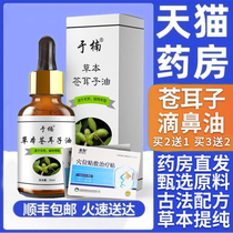 Xanthium nose oil powder allergic silo ear nasal congestion inflammation oil Xingyi flower goose not grass grass nasal drops Chinese herbal medicine aj