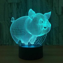 Chinese Pig Year LED Baby Night Light 7 Color Change PIG Des