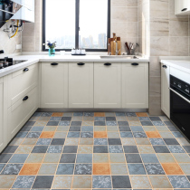 Kitchen self-adhesive floor sticker bathroom waterproof anti-slip ground tile thickened PVC wall sticker toilet retouching sticker
