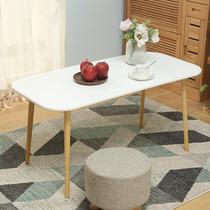 Minimalist modern wood tea table small family type home living room bedroom small table sofa square tea table coffee tea table