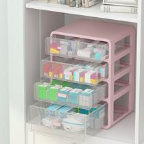 Household medicine box storage box export German high-value large-capacity large drug multi-layer home package