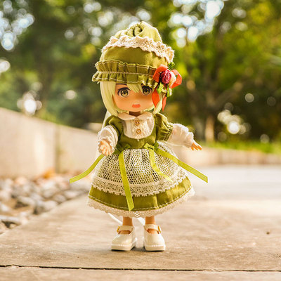 taobao agent Halle Anime OB11 baby green gauze dress 12 Symptoms can wear GSC clay labels spot spot
