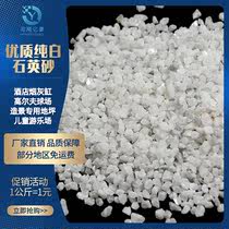50 catties of quartz sand pure white particles fine sand fishing port hotel trash can ashtray water filter various specifications direct sales