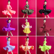 Lolita Latin dance dress girls spring and summer professional competition clothes childrens performance clothes childrens big dress suit
