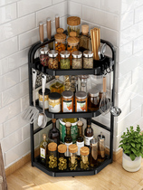 Kitchen seasoning storage rack soy sauce vinegar seasoning bottle cabinet multifunctional stove with narrow storage rack