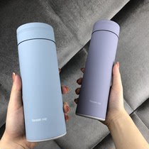 Large capacity insulated cup Ladies Cup men 304 stainless steel small portable ins simple cute trend students