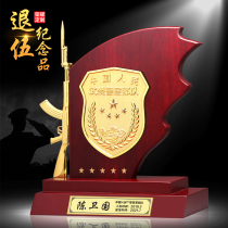 Veterans souvenir custom veterans send comrades-in-arms retired troops military transfer high-end ornaments gifts