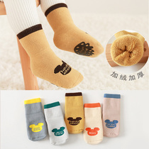 Baby socks thickened baby newborn non-slip socks warm and warm loose floor socks indoor toddler socks