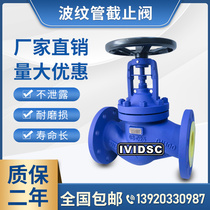 WJ41H-16C High temperature steam thermal oil cast steel flange bellows globe valve DN15 20 25 50 100