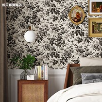 American retro retrofitting self-adhesive wall stickers Bedroom decoration Background wall Fab-style wallpaper Self-adhesive waterproof wall paper