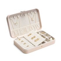 Portable lock jewelry box anti-oxidation ins wind earrings earrings necklace hair accessories bracelet hand jewelry storage box